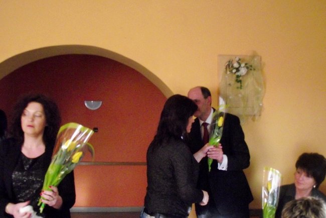 Kwiaty od burmistrza - zdjęcia