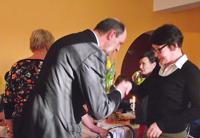 Kwiaty od burmistrza - zdjęcia