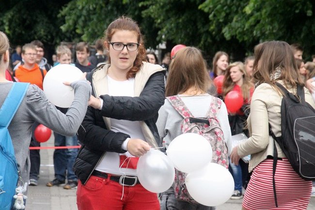 Flagi wolności, truskawki radości - zdjęcia