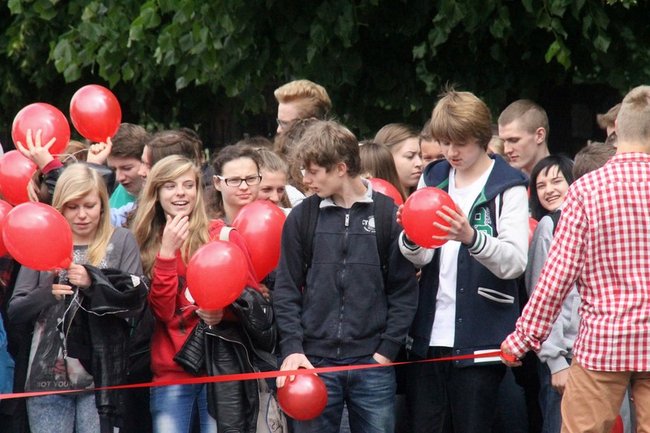 Flagi wolności, truskawki radości - zdjęcia