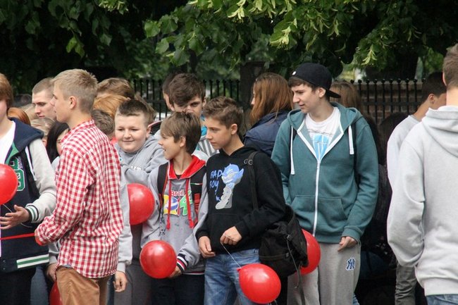 Flagi wolności, truskawki radości - zdjęcia