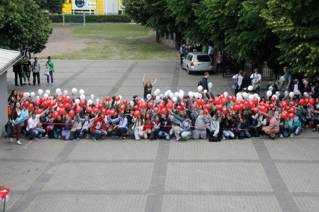 Flagi wolności, truskawki radości - zdjęcia