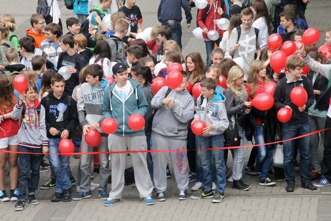 Flagi wolności, truskawki radości - zdjęcia