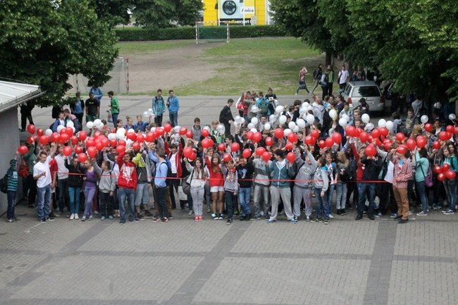 Flagi wolności, truskawki radości - zdjęcia