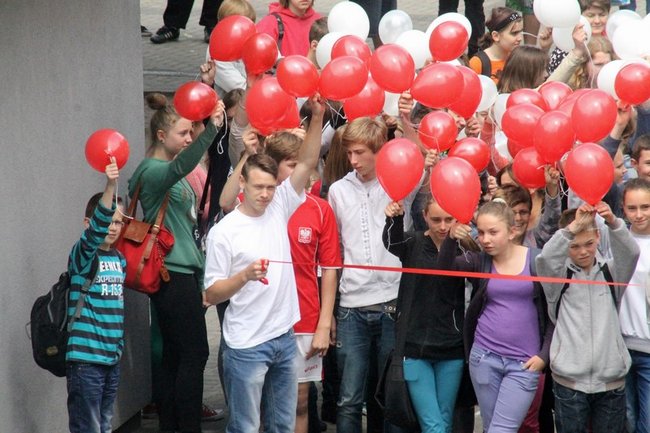 Flagi wolności, truskawki radości - zdjęcia