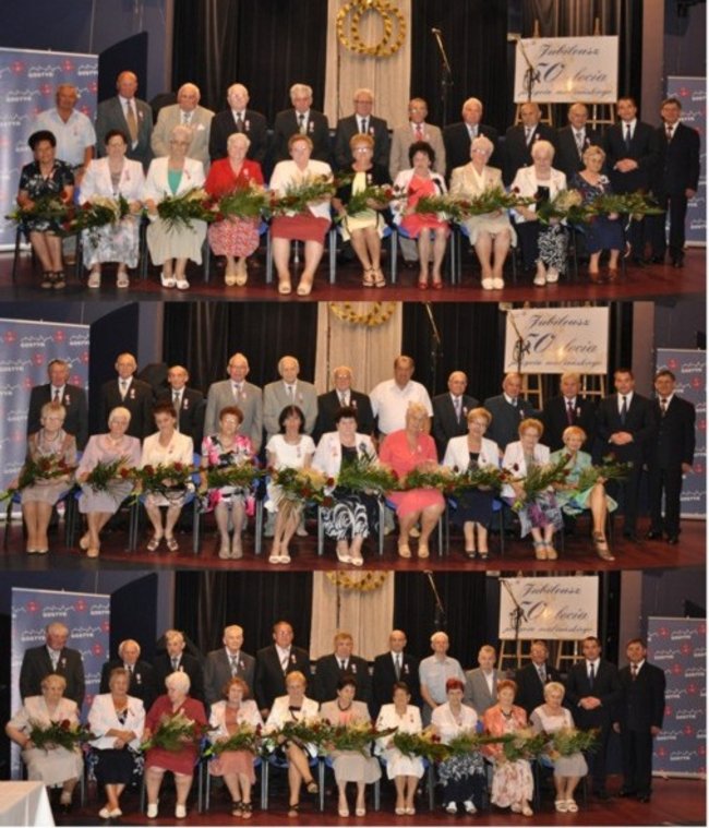 Medale na złote gody - zdjęcia