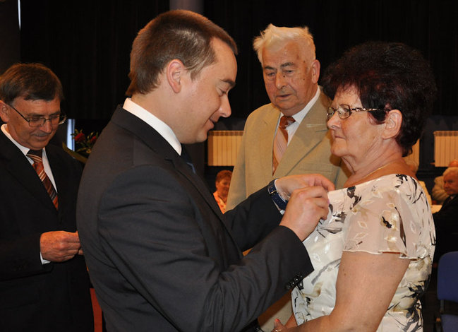 Medale na złote gody - zdjęcia