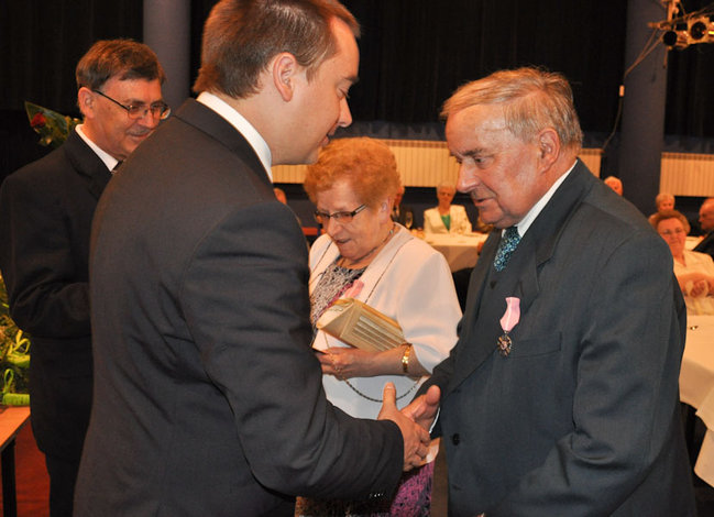 Medale na złote gody - zdjęcia