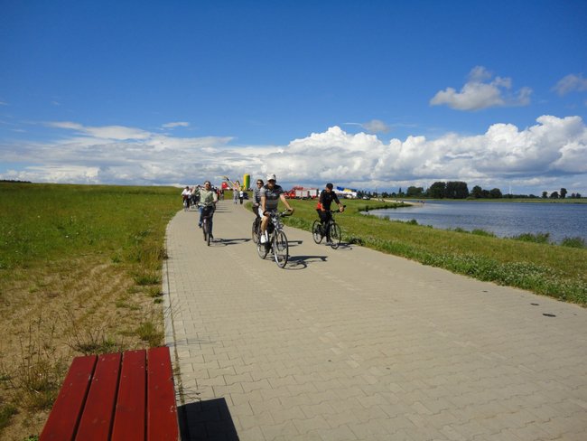 Rowerami nad zalew - zdjęcia