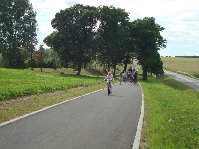 Rowerami nad zalew - zdjęcia