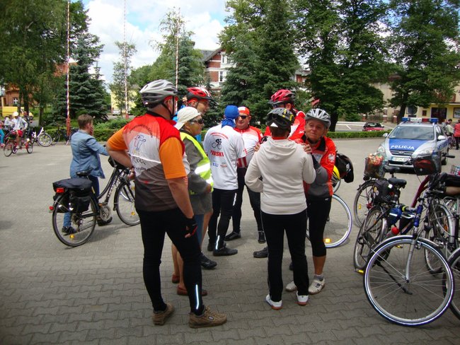 Rowerami nad zalew - zdjęcia