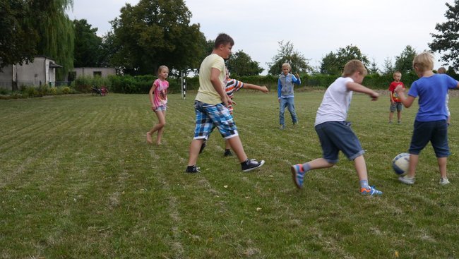 Dożynki z bukietami kwiatów - zdjęcia