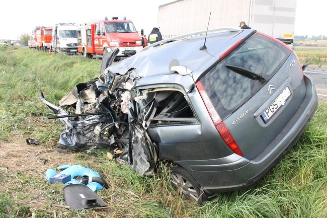 Tragiczny wypadek w Kunowie - zdjęcia