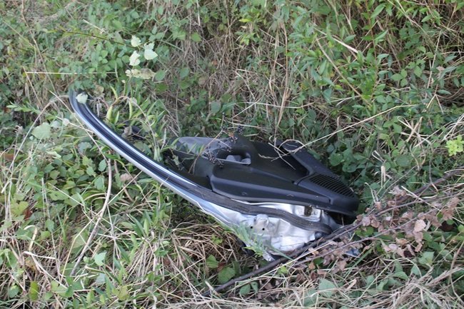 Groźny wypadek pod Pogorzelą - zdjęcia