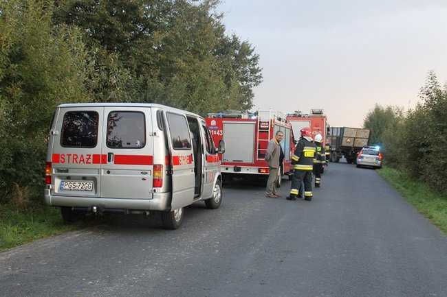 Groźny wypadek pod Pogorzelą - zdjęcia