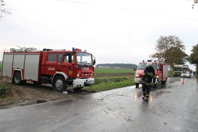 Wpadła w poślizg, uderzyła w drzewo