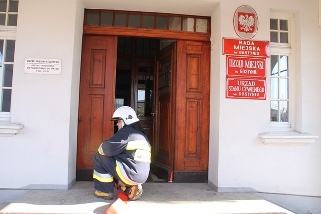 Pożar w ratuszu - zdjęcia