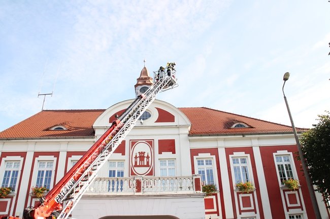 Pożar w ratuszu - zdjęcia