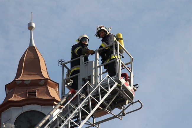 Pożar w ratuszu - zdjęcia