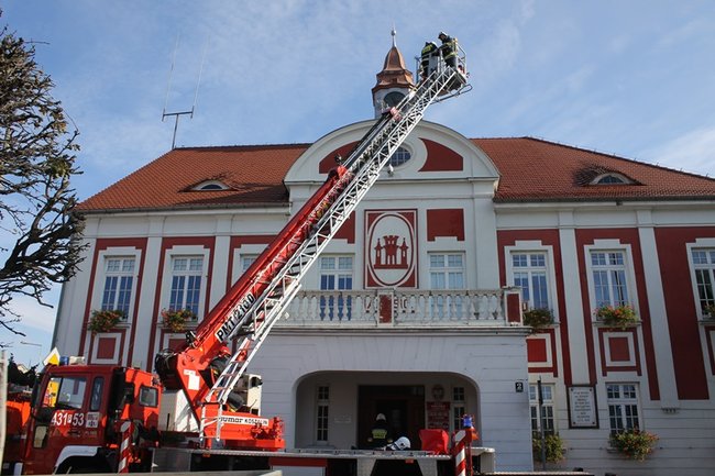 Pożar w ratuszu - zdjęcia