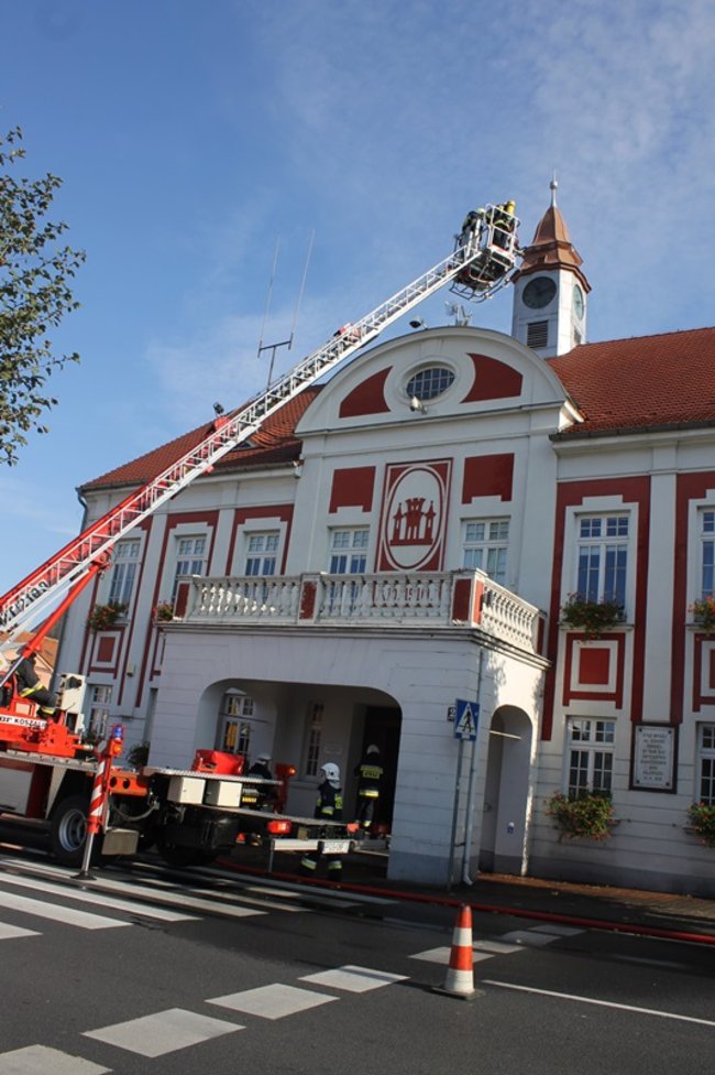 Pożar w ratuszu - zdjęcia