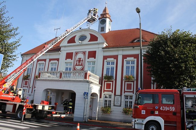 Pożar w ratuszu - zdjęcia