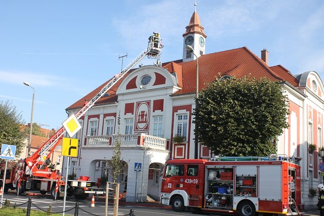 Pożar w ratuszu - zdjęcia