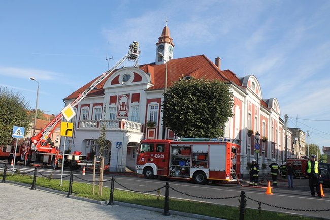 Pożar w ratuszu - zdjęcia
