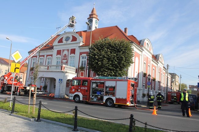 Pożar w ratuszu - zdjęcia