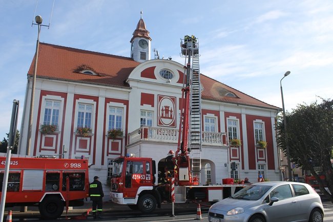 Pożar w ratuszu - zdjęcia