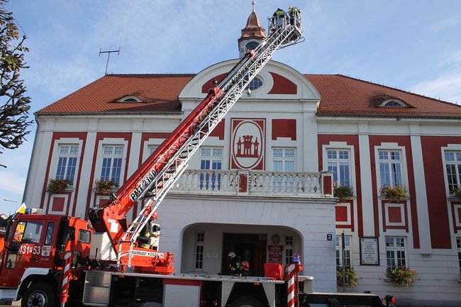 Pożar w ratuszu - zdjęcia