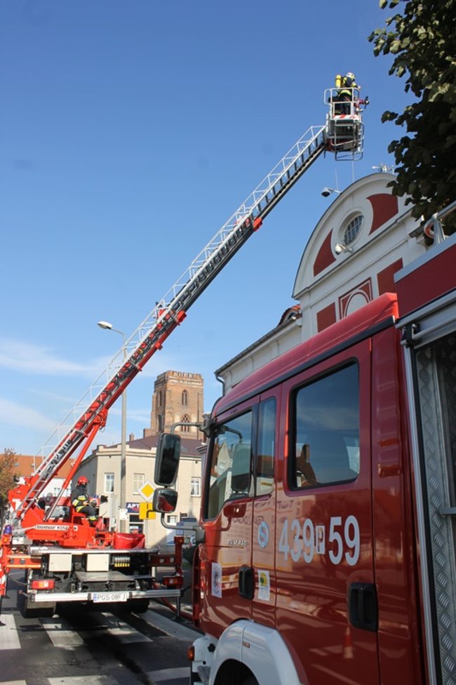 Pożar w ratuszu - zdjęcia