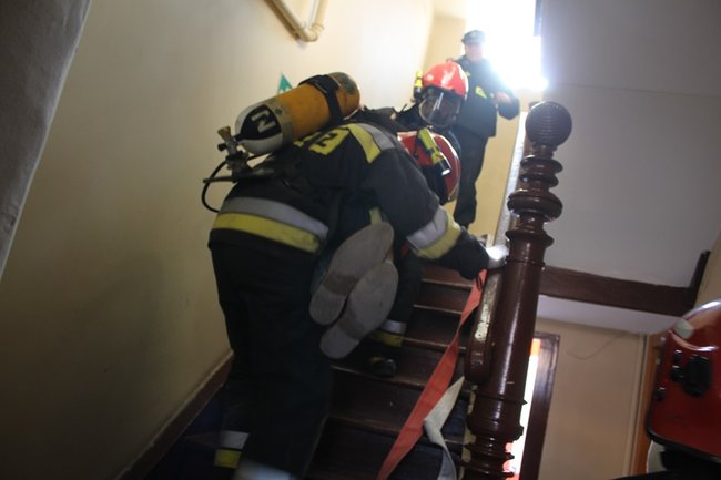 Pożar w ratuszu - zdjęcia