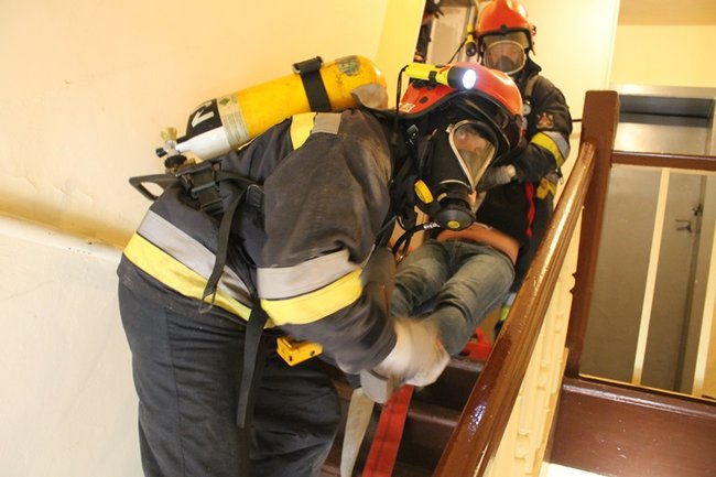 Pożar w ratuszu - zdjęcia