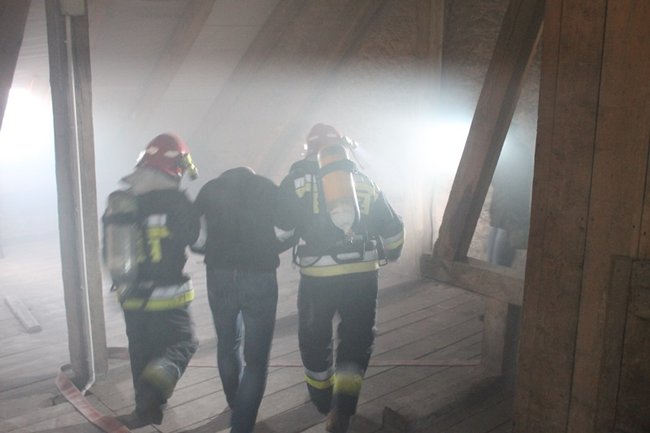 Pożar w ratuszu - zdjęcia