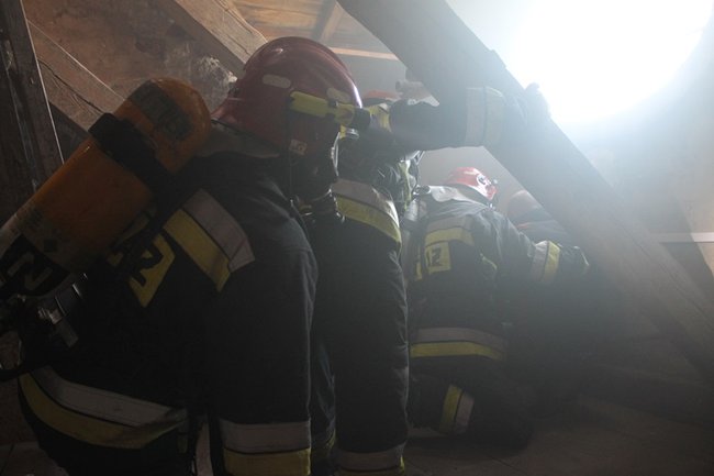 Pożar w ratuszu - zdjęcia