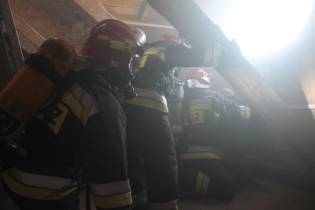 Pożar w ratuszu - zdjęcia