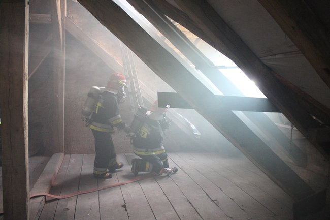 Pożar w ratuszu - zdjęcia