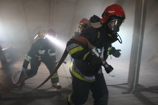 Pożar w ratuszu - zdjęcia