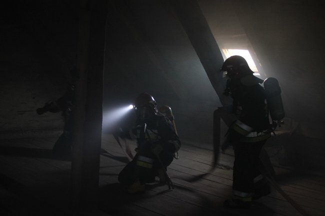 Pożar w ratuszu - zdjęcia