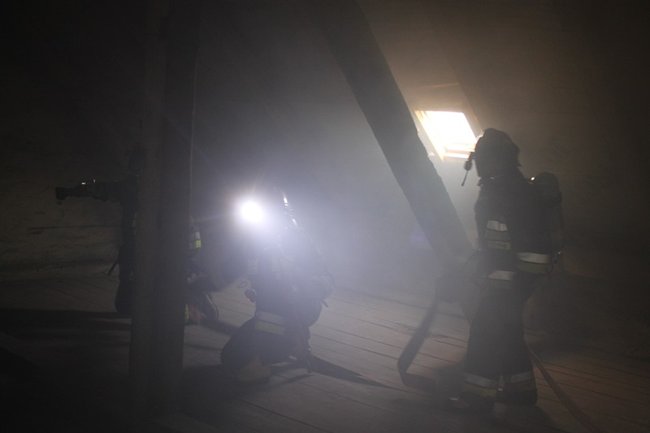 Pożar w ratuszu - zdjęcia