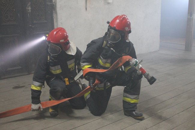 Pożar w ratuszu - zdjęcia