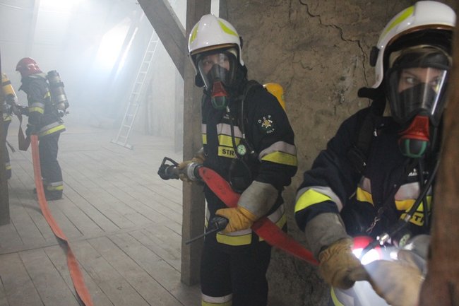 Pożar w ratuszu - zdjęcia