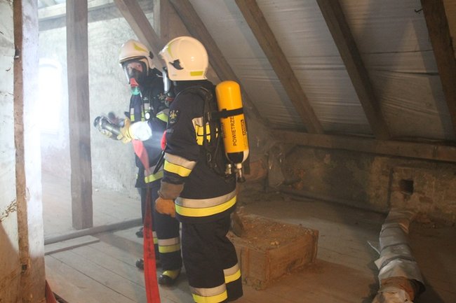 Pożar w ratuszu - zdjęcia