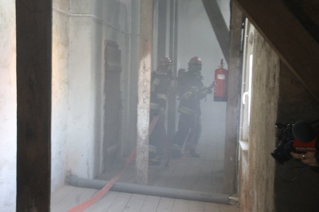 Pożar w ratuszu - zdjęcia