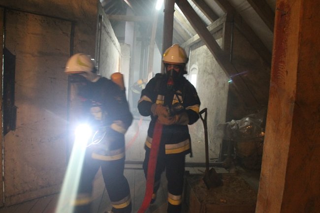 Pożar w ratuszu - zdjęcia