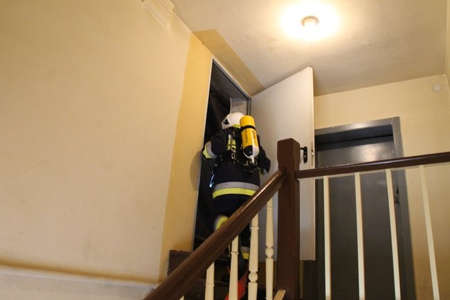 Pożar w ratuszu - zdjęcia