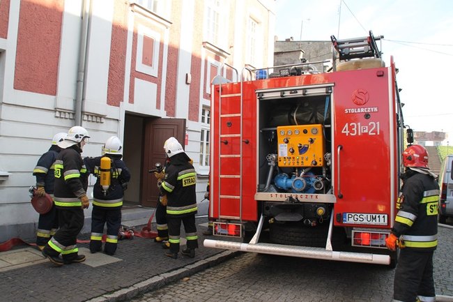 Pożar w ratuszu - zdjęcia