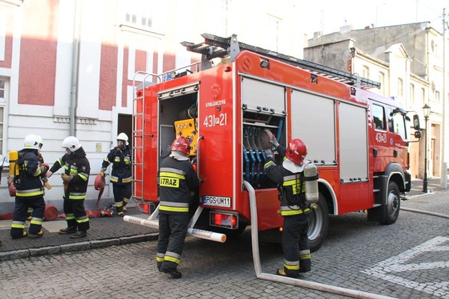 Pożar w ratuszu - zdjęcia