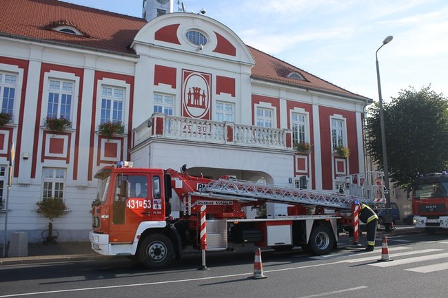 Pożar w ratuszu - zdjęcia